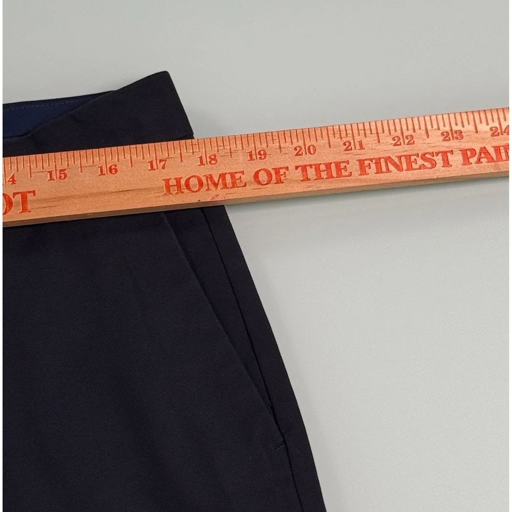 Banana Republic Slim Fit Chino Pants Mens Navy Non-Iron Flat Front Preppy -34x30